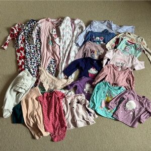 Bundle of Baby Girl Clothing - 24 pieces 6-12M